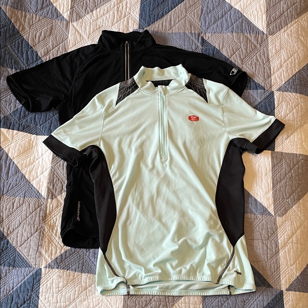 Mint & Black Cycling Jerseys